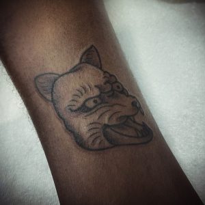 Japanese dog tattoo